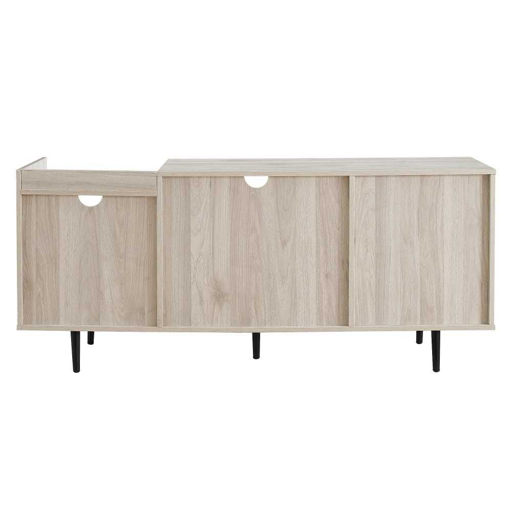 Lincoln 58" Modern Storage TV Stand - Birch