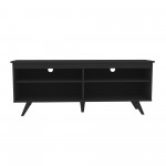 58" Simple Contemporary TV Stand - Black