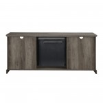 Abigail 60" 2 Door Fireplace Console - Grey Wash