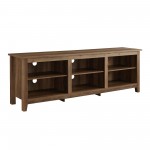 Essential 70" Rustic Wood TV Stand - Rustic Oak