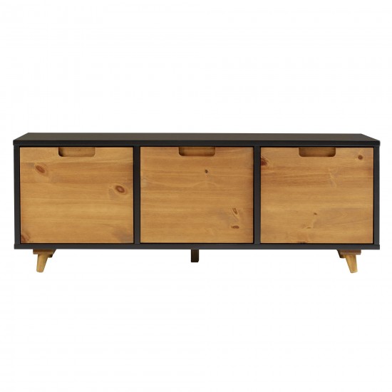 48" Ivy Storage Bench - Caramel/Black