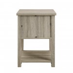 18" Mission Storage Side Table - Driftwood