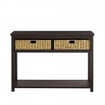 48" Mission Storage Entry Table - Espresso