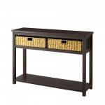 48" Mission Storage Entry Table - Espresso