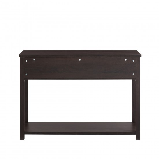 48" Mission Storage Entry Table - Espresso