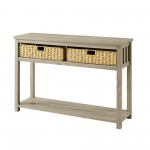 48" Mission Storage Entry Table -Driftwood