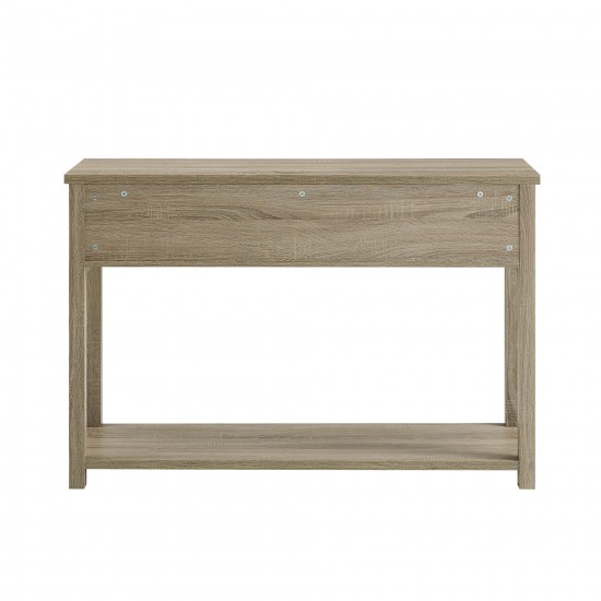 48" Mission Storage Entry Table -Driftwood