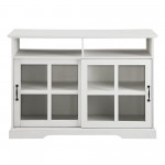 Boden 48" Sliding Glass Door Sideboard - Brushed White