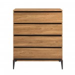 Elroy 36" Urban 4 Drawer Chest - English Oak