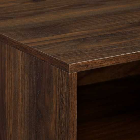 Gwen 20" 1 Drawer Modern Nightstand - Dark Walnut