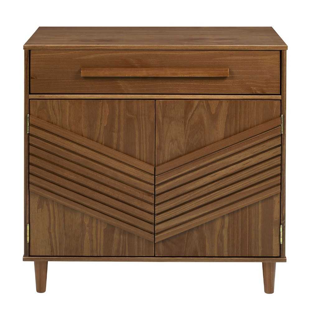Anderson 32" Chevron Wood Detail Accent Cabinet - Caramel Anderson 32" Chevron Wood Detail Accent Cabinet - Caramel