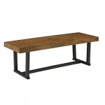 Durango 60" Solid Wood Dining Bench - Rustic Oak