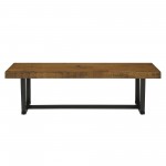 Durango 60" Solid Wood Dining Bench - Rustic Oak