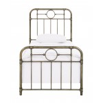 Urban Industrial Metal Pipe Twin Bed – Bronze