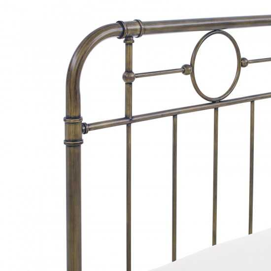 Urban Industrial Metal Pipe Twin Bed – Bronze