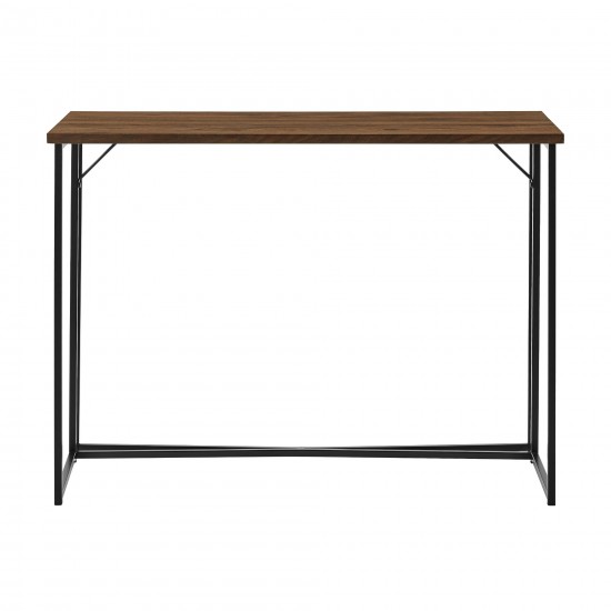 Luxe 42" Y-Leg Writing Desk - Dark Walnut