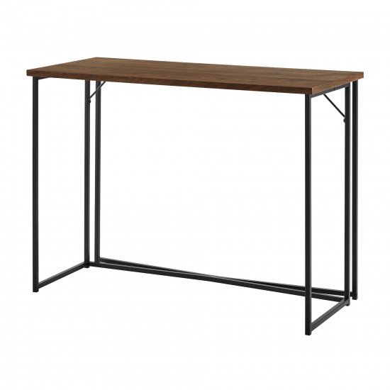 Luxe 42" Y-Leg Writing Desk - Dark Walnut