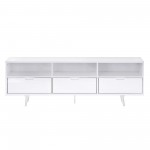 Ivy 70" 3 Drawer Solid Wood TV Stand - White