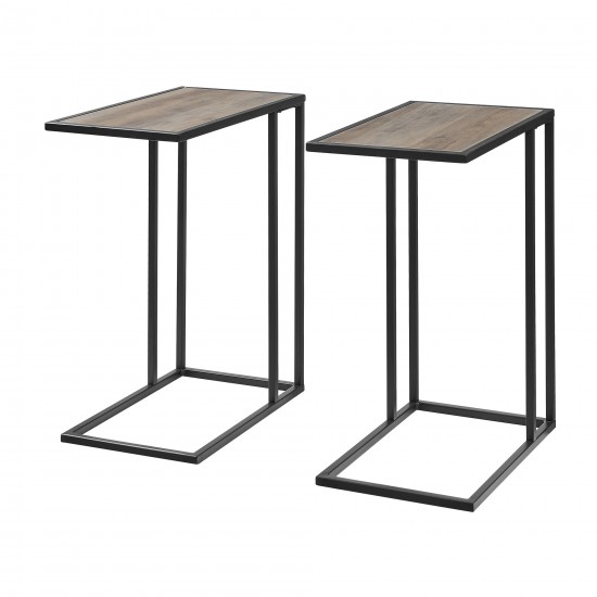 Modern End C Table - Grey Wash