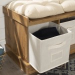 Essential 42" Modern Farmhouse Entryway Storage Bench - Barnwood