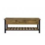 Park City 48" Modern Farmhouse Storage Bench - Barnwood