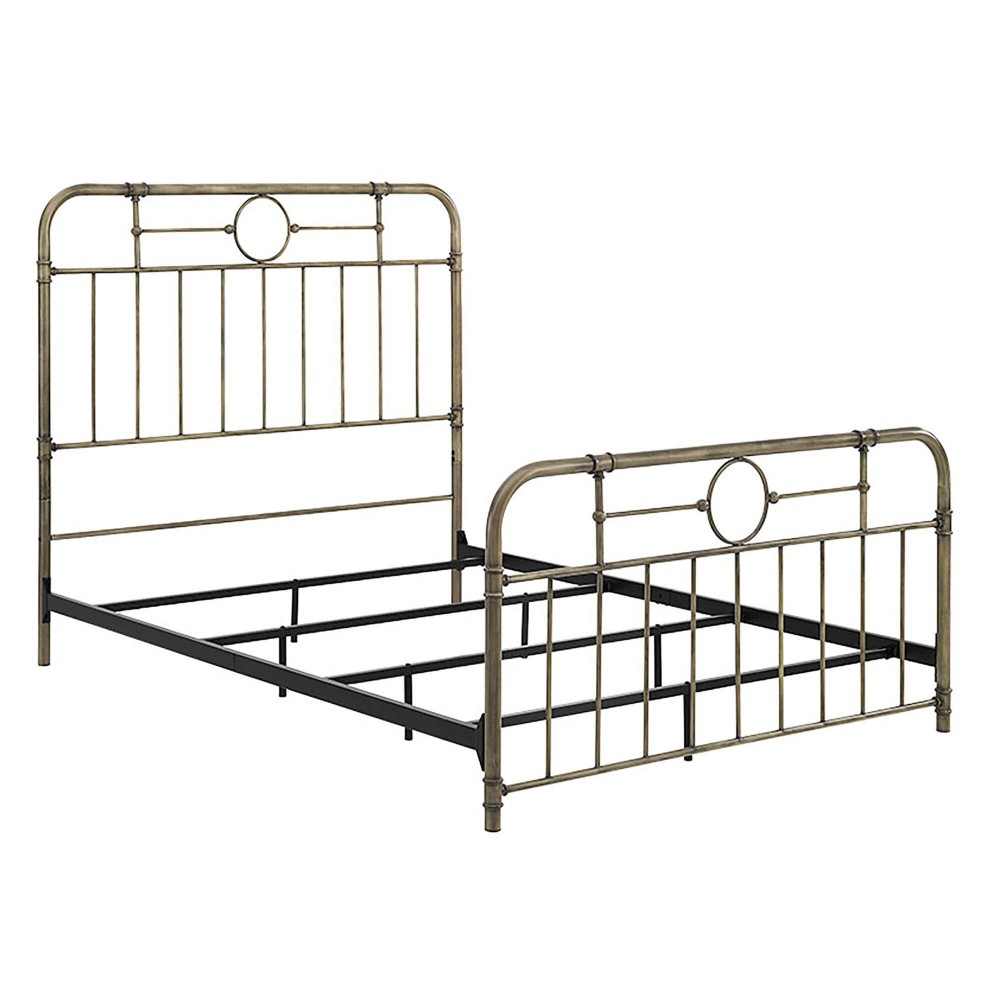 Antiqua Metal Pipe Queen Size Bed - Bronze Antiqua Metal Pipe Queen Size Bed - Bronze