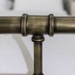 Antiqua Metal Pipe Queen Size Bed - Bronze