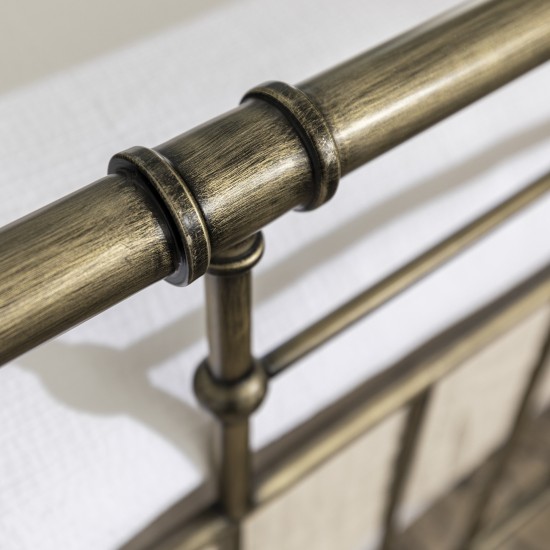 Antiqua Metal Pipe Queen Size Bed - Bronze