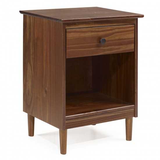 Modern 1 Drawer Nightstand - Caramel