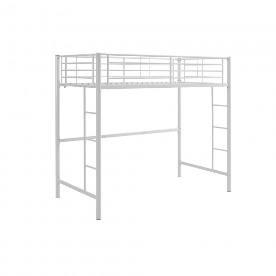 Premium Metal Twin over Full Bunk Bed - White