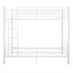 Premium Metal Twin over Twin Bunk Bed - White
