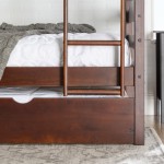 Solid Wood Twin Trundle Bed - Espresso