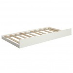 Solid Wood Twin Trundle Bed - White