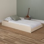 Solid Wood Twin Trundle Bed - White