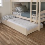 Solid Wood Twin Trundle Bed - White