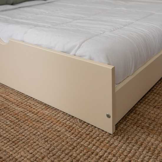 Solid Wood Twin Trundle Bed - White