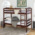 Solid Wood Twin over Twin Bunk Bed - Espresso