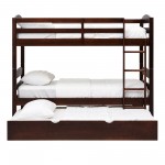 Solid Wood Twin over Twin Bunk Bed and Storage/Trundle Bed - Espresso