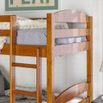 Solid Wood Twin over Twin Bunk Bed - Honey