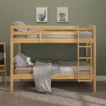 Solid Wood Twin over Twin Bunk Bed - Natural