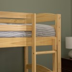 Solid Wood Twin over Twin Bunk Bed - Natural