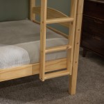 Solid Wood Twin over Twin Bunk Bed - Natural