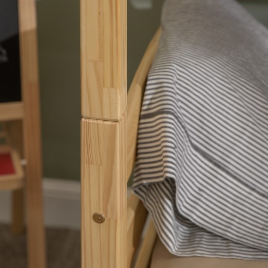 Solid Wood Twin over Twin Bunk Bed - Natural