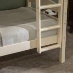 Solid Wood Twin over Twin Bunk Bed - White