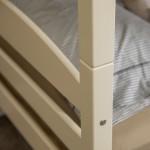 Solid Wood Twin over Twin Bunk Bed - White