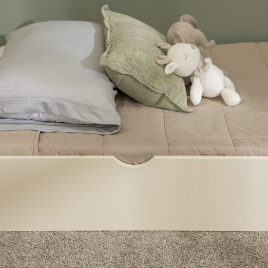 Solid Wood Twin over Twin Bunk Bed and Storage/Trundle Bed - White