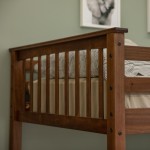 Solid Wood Twin over Twin Mission Design Bunk Bed - Walnut