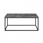 Lowell Open Box Frame Mixed Material Coffee Table - Faux Dark Concrete