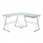 Command Center Gaming Desk Station - White