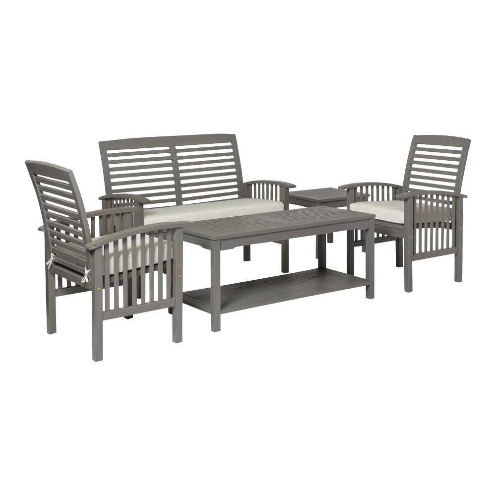 Outdoor Chat Set - Grey Wash, OGWLSCH5GW